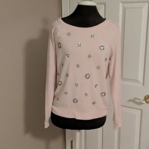 Apt 9 Pink Sweater with sequins.